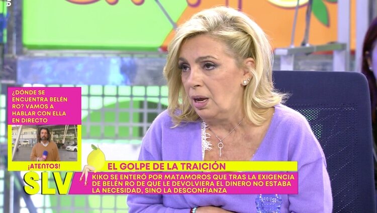 Carmen Borrego, muy decepcionada con Belén Ro | Foto: Telecinco