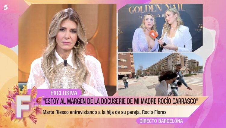 Rocío Flores durante su entrevista con Marta Riesco |Foto: Telecinco