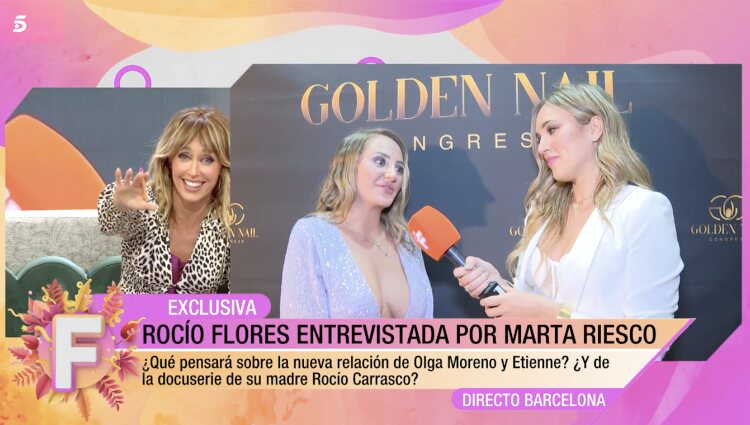 Rocío Flores, sería, durante su entrevista |Foto: Telecinco