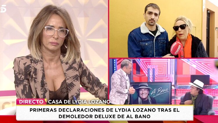 Lydia Lozano a las puertas de su casa