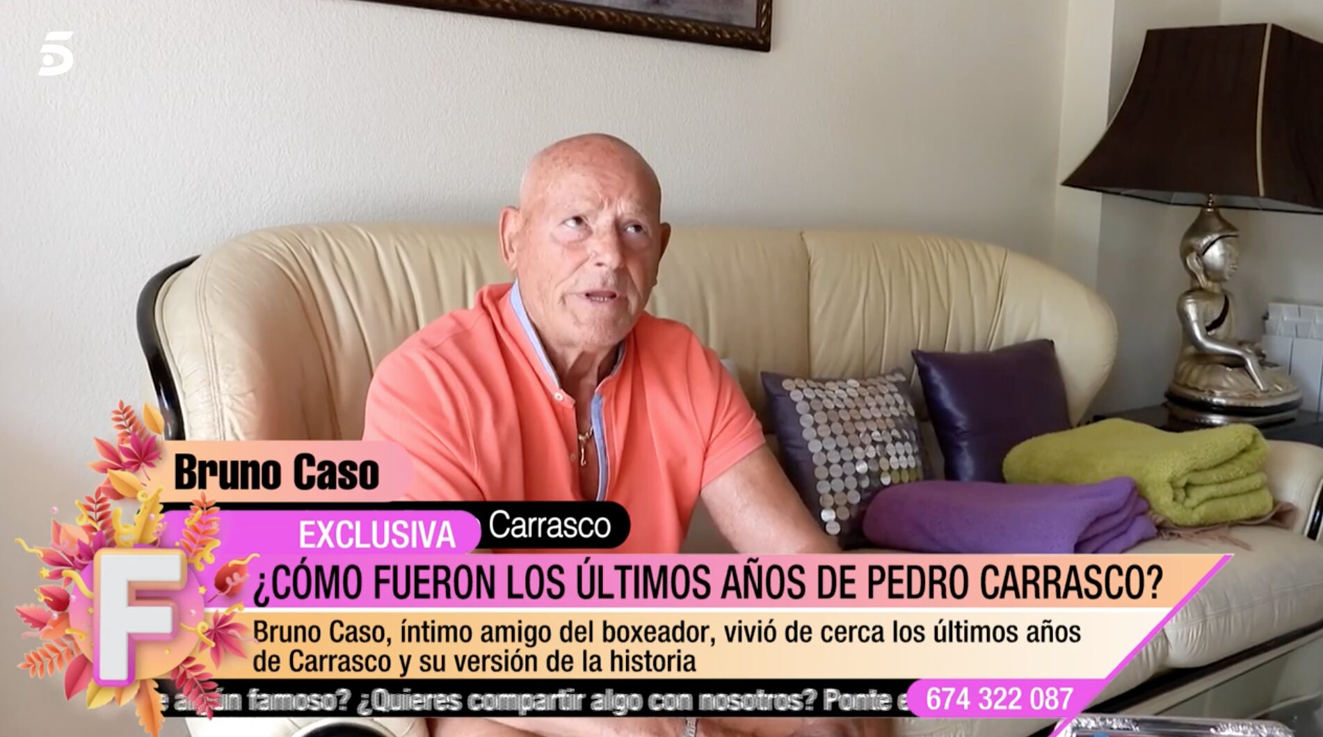 Bruno Caso fue amigo del boxeador desde 1990 hasta su muerte | Foto: Telecinco.es