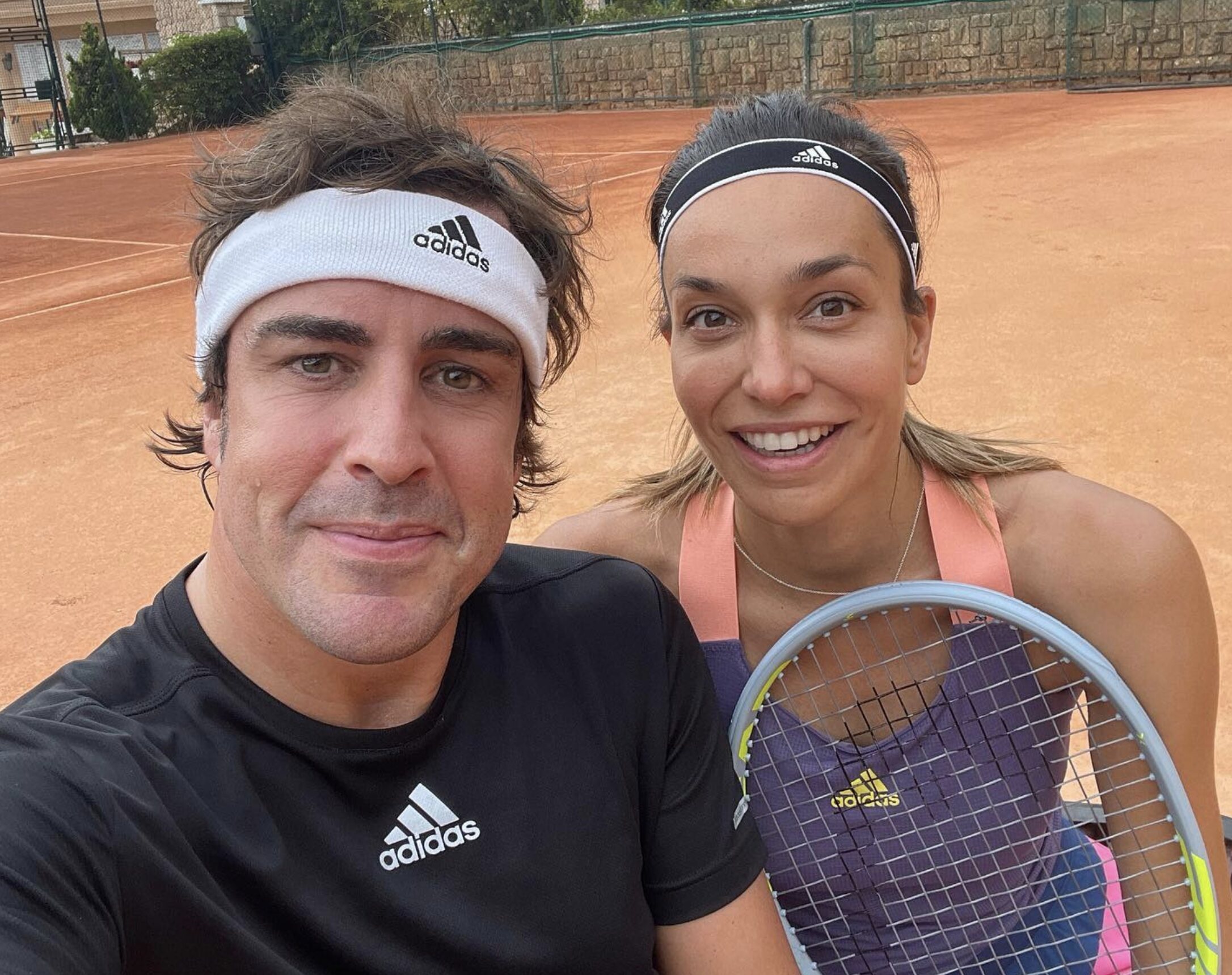 Fernando Alonso y Andrea Schlager/ Foto: Instagram