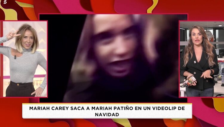 María Patiño aparece en un videoclip de Mariah Carey. Foto | Telencinco.es
