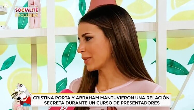 Cristina Porta desmiente su relación con Abraham García | Foto: Telecinco