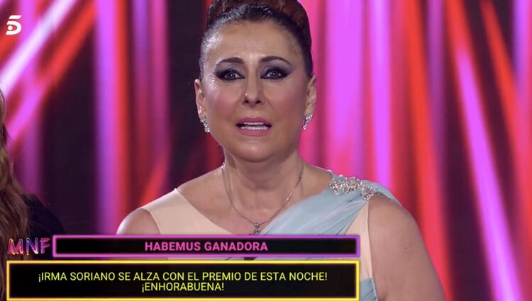 Irma Soriano gana la noche | Foto: telecinco.es
