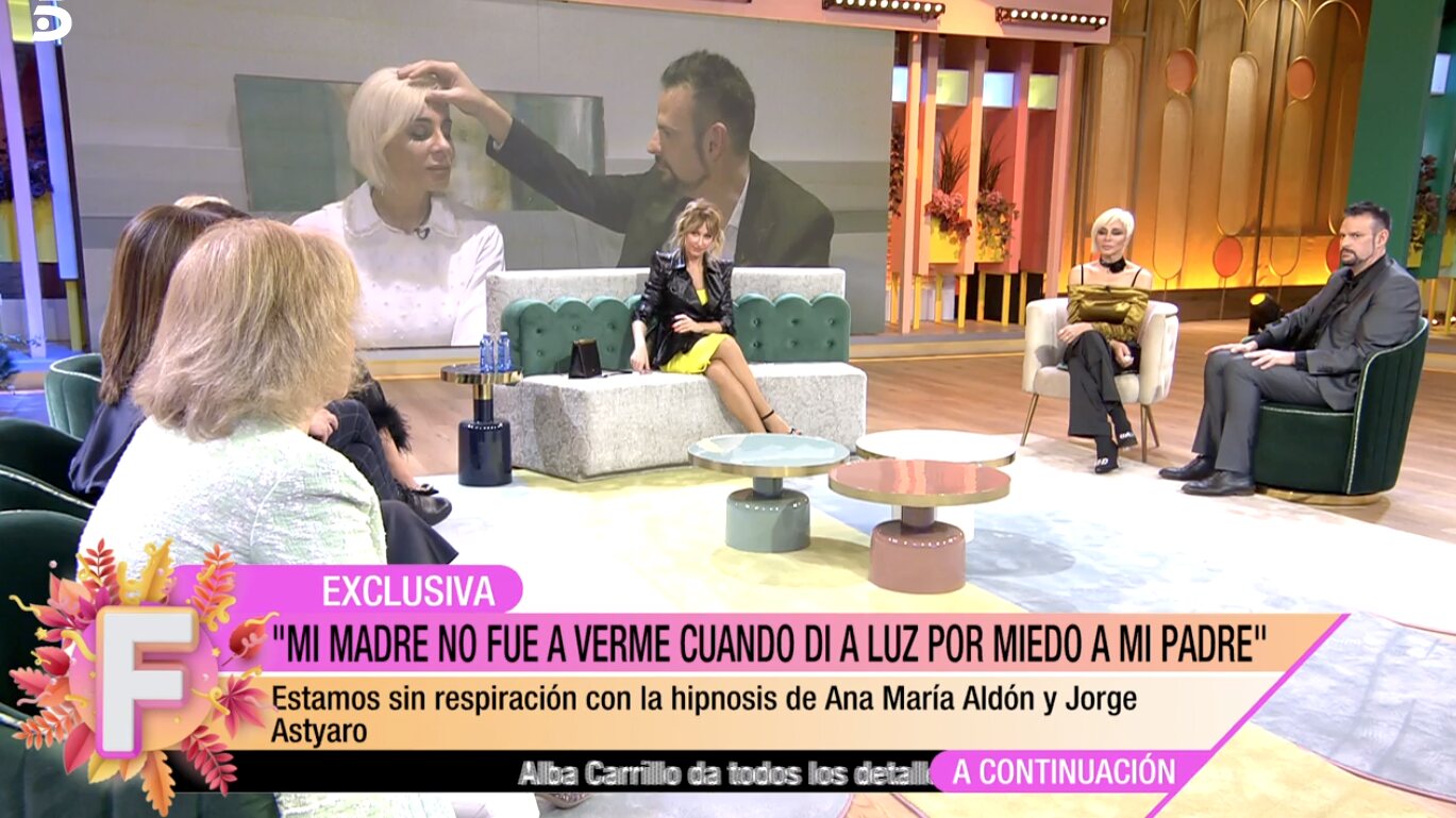 Ana María Aldón, destrozada al volver a verse en hipnotizada | Foto: Telecinco.es