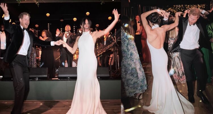 Harry y Meghan bailando 'Land of 1000 dances' en su boda