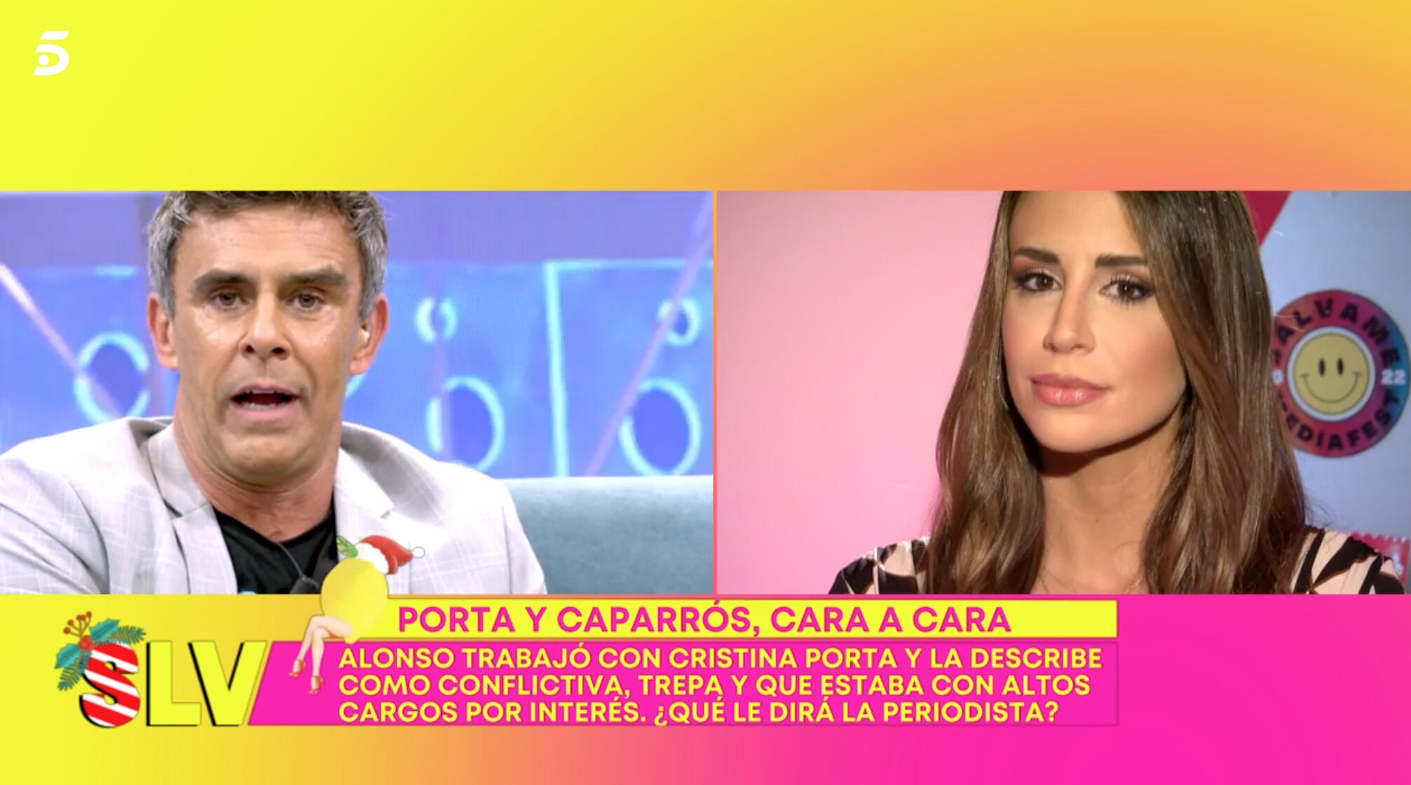 Alonso Caparrós y Cristina Porta trabajaron juntos en 'Punto Pelota' | Foto: Telecinco.es
