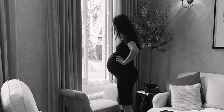 Meghan Markle durante su embarazo de Archie