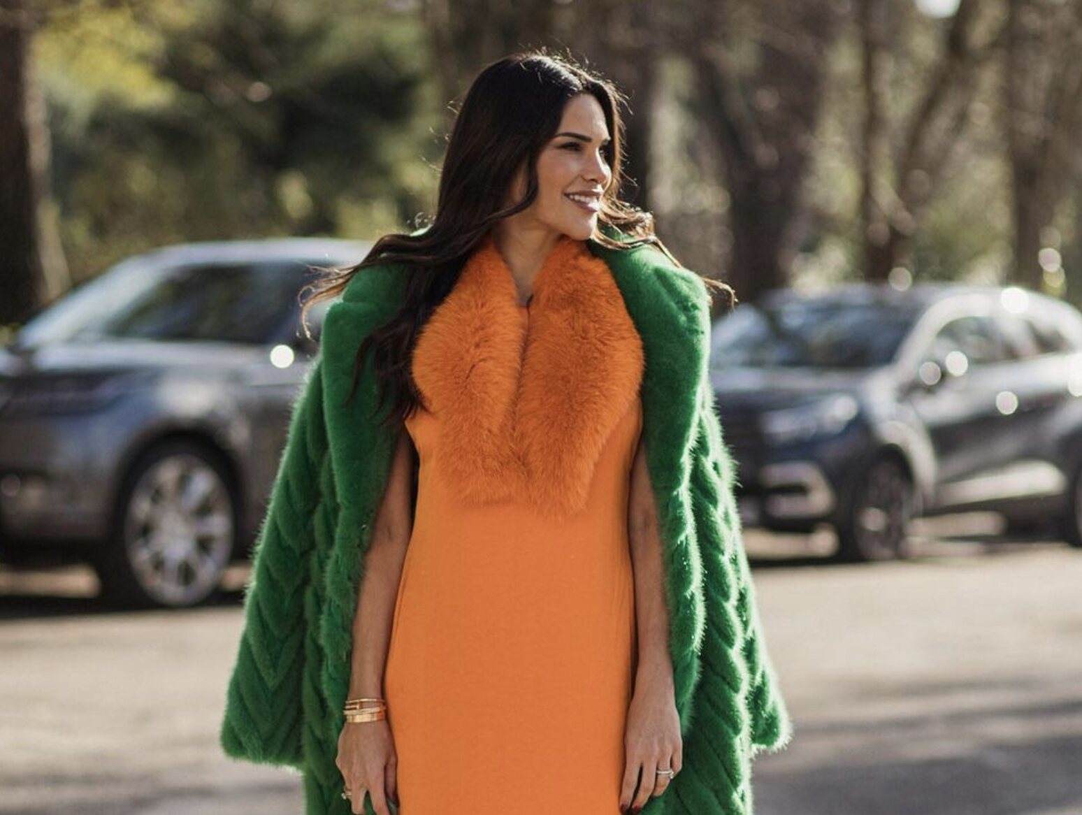 Carla Barber con un abrigo de visón/ Foto: Instagram