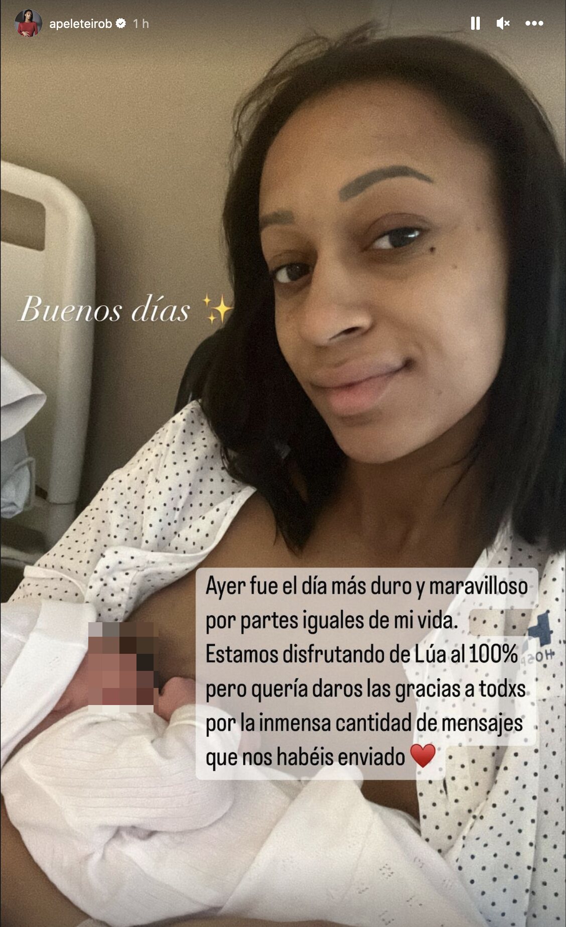 Ana Peleteiro anuncia que ha sido mamá/ Foto: Instagram