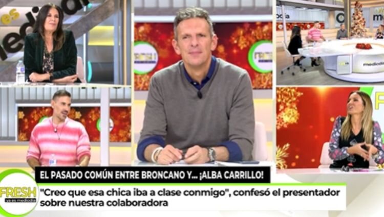 Los colaboradores de 'Ya es mediodía' comentando el programa 'La Resistencia'/ Foto: Telecinco