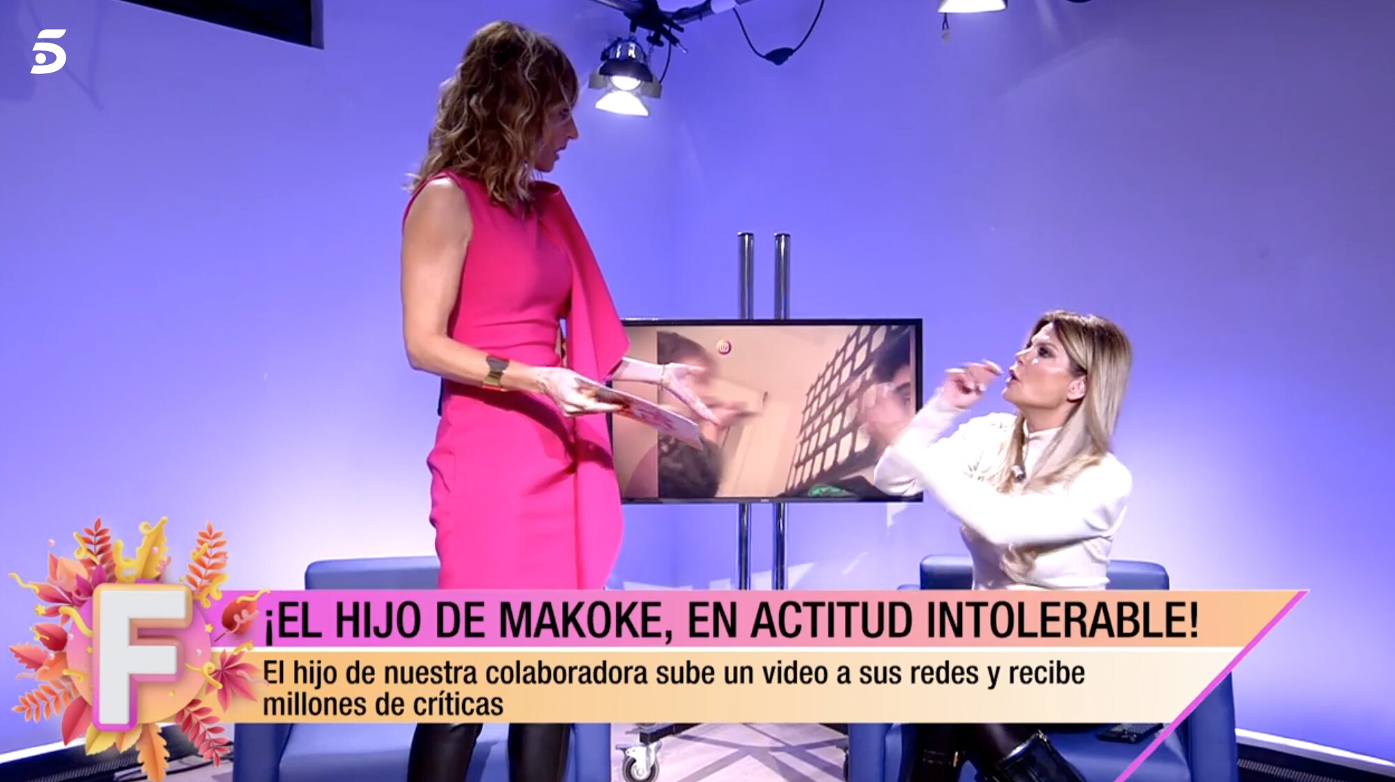 Emma García, indignada con Makoke por no hacer autocrítica de las imágenes de Javier Tudela | Foto: Telecinco.es