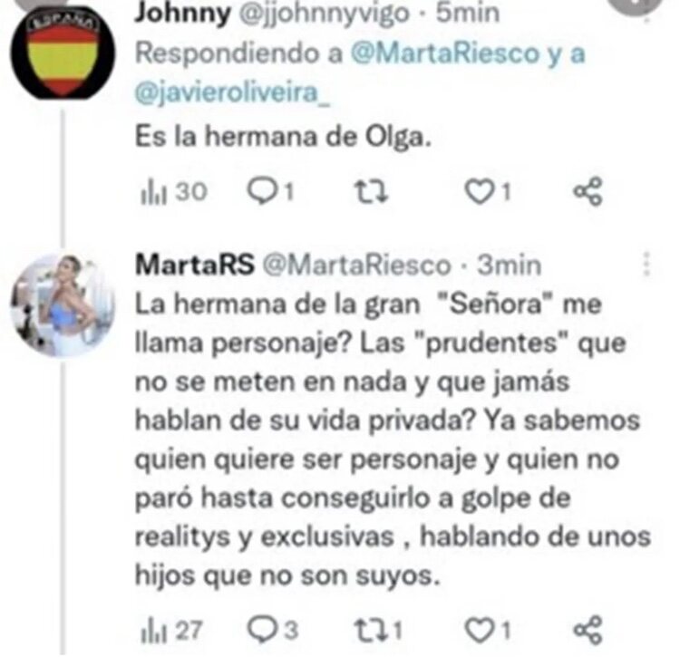 Marta Riesco en redes | Twitter