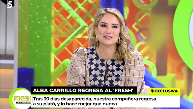 Alba Carrillo vuelve a 'Ya es mediodía'/ Foto: Telecinco