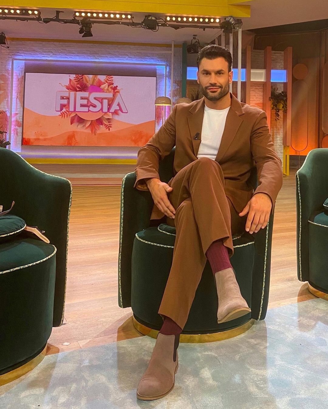 Jorge Pérez en el plató de 'Fiesta' / Foto: Instagram