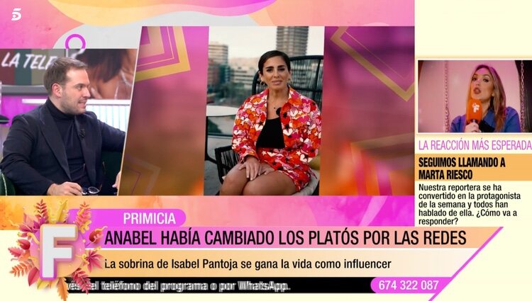 Anabel Pantoja vuelve a la televisión | Foto: Telecinco
