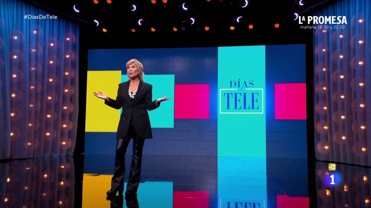 Julia Otero presentando 'Días de Tele' / Foto:TVE