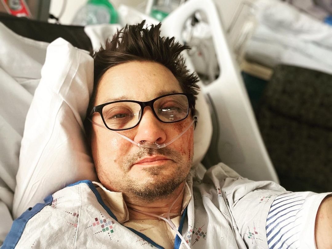 Jeremy Renner en el hospital/ Foto: Instagram