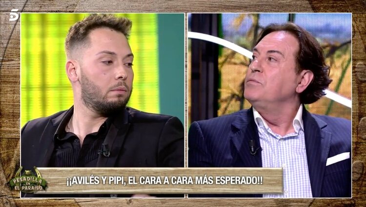 José Antonio Avilés y Pipi Estrada de enfrentan cara a cara/ Foto: Telecinco