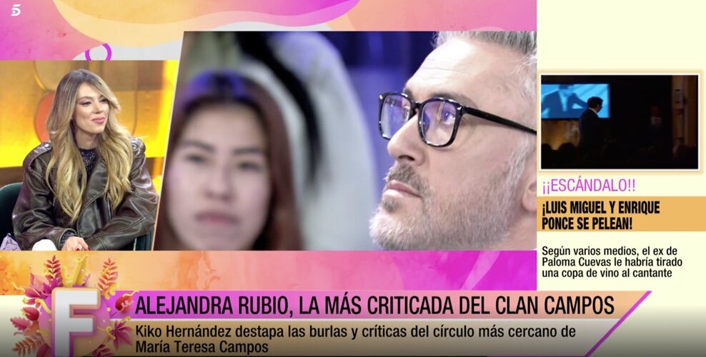Alejandra Rubio contesta a Kiko Hernández / Foto: Telecinco.es