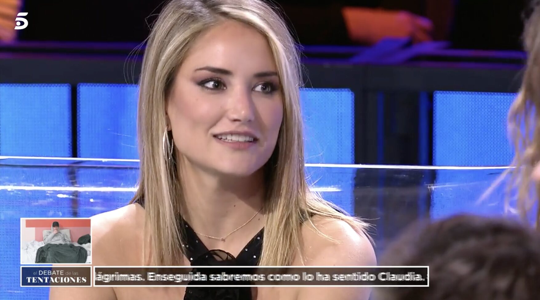 Alba Carrillo hace una promesa en 'El debate' de de 'La isla de las tentaciones 6'/ Foto: telecinco.es