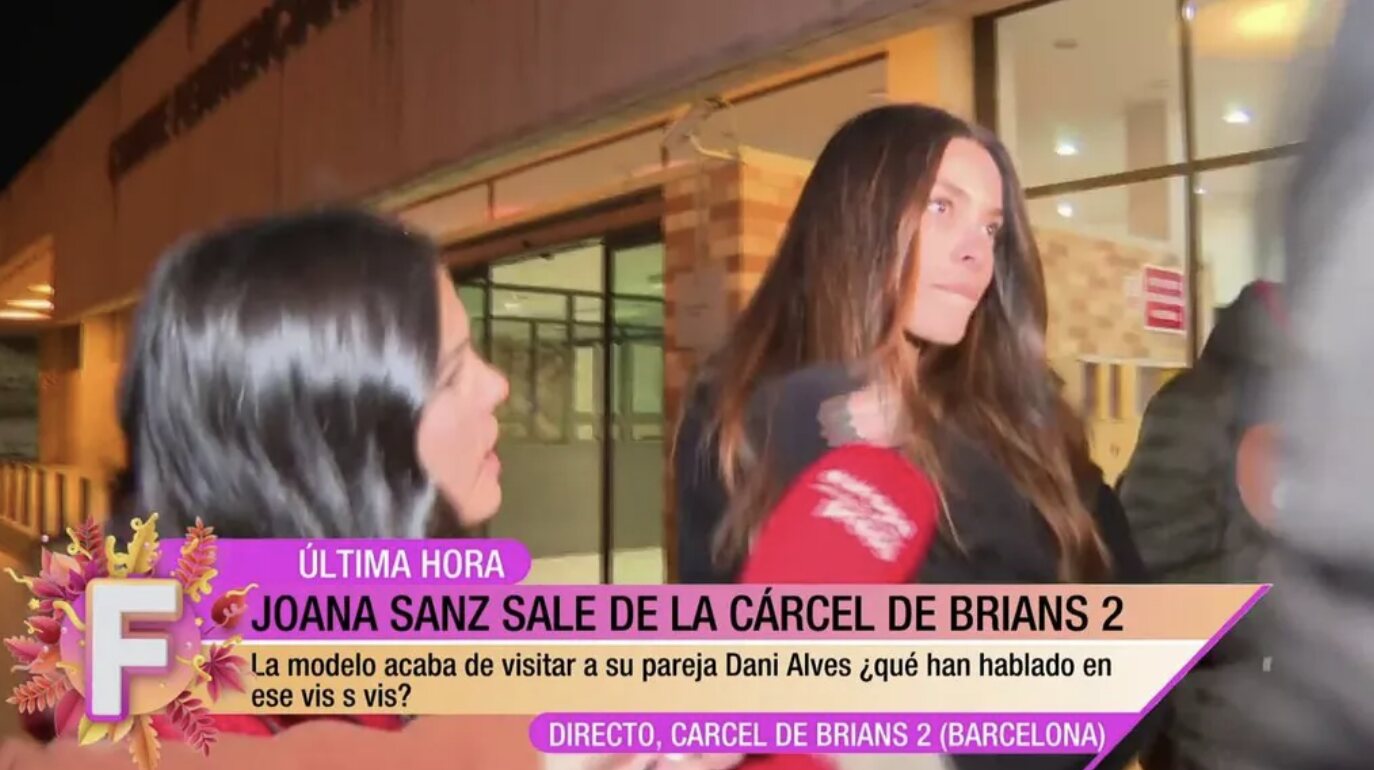 Joana Sanz deja claro que apoya a Dani Alves/Foto: telecinco.es