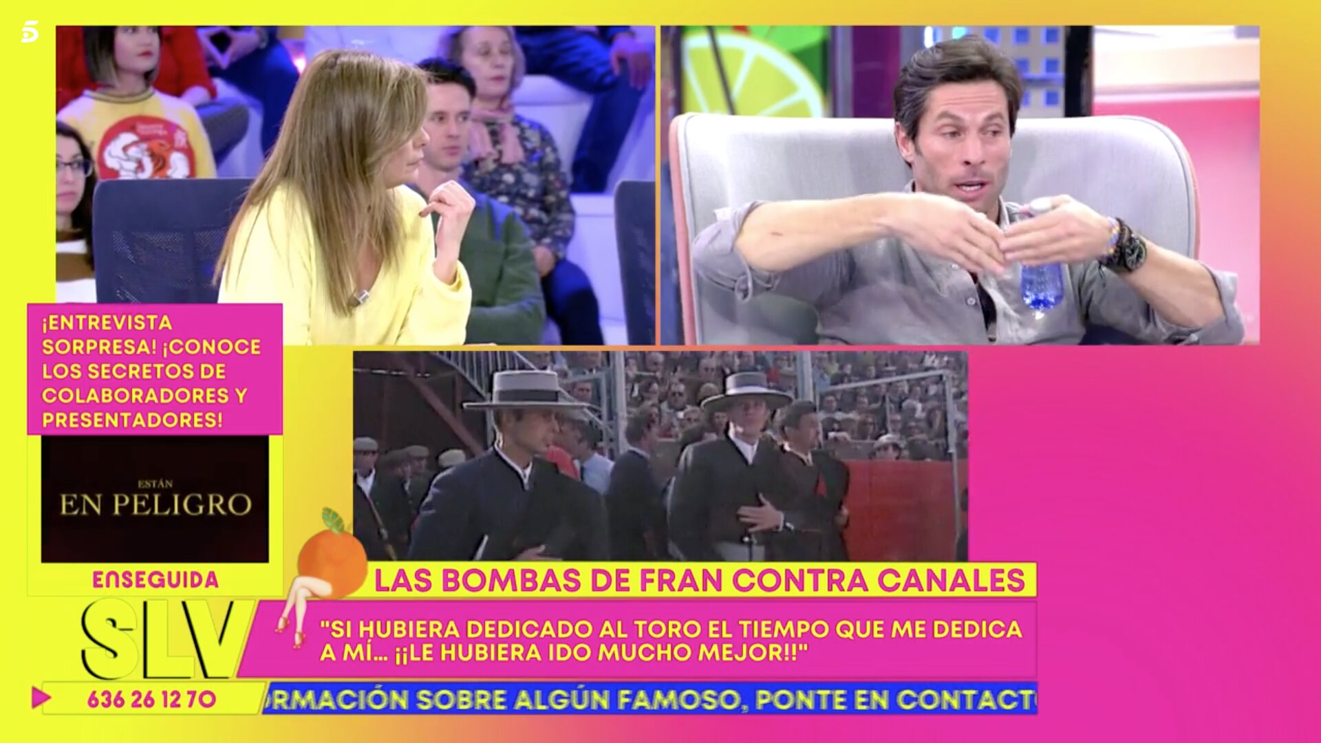 Canales Rivera habla sobre su primo en 'Sálvame' / Foto: Telecinco.es