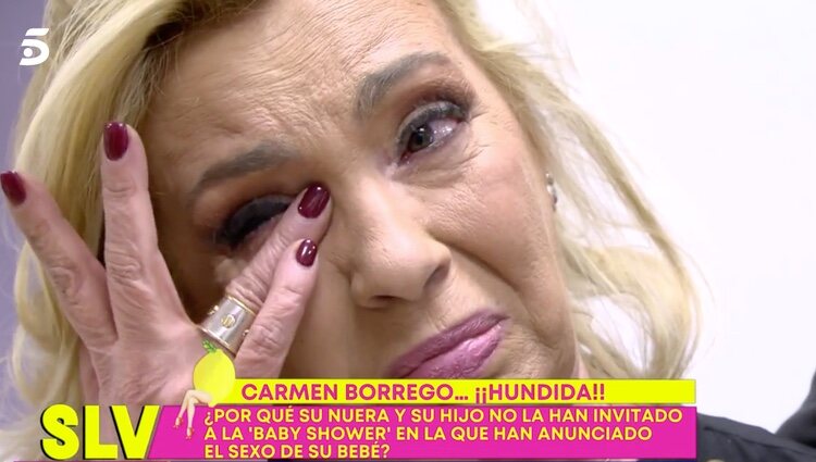 Carmen no puede contener las lágrimas | Foto: telecinco.es