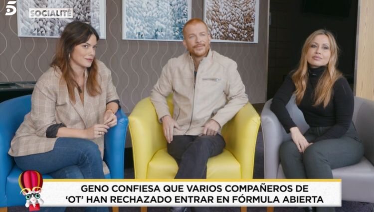Geno, Verónica Romero y Enrique Anaut en la entrevista de 'Socialité'/ Foto: Telecinco