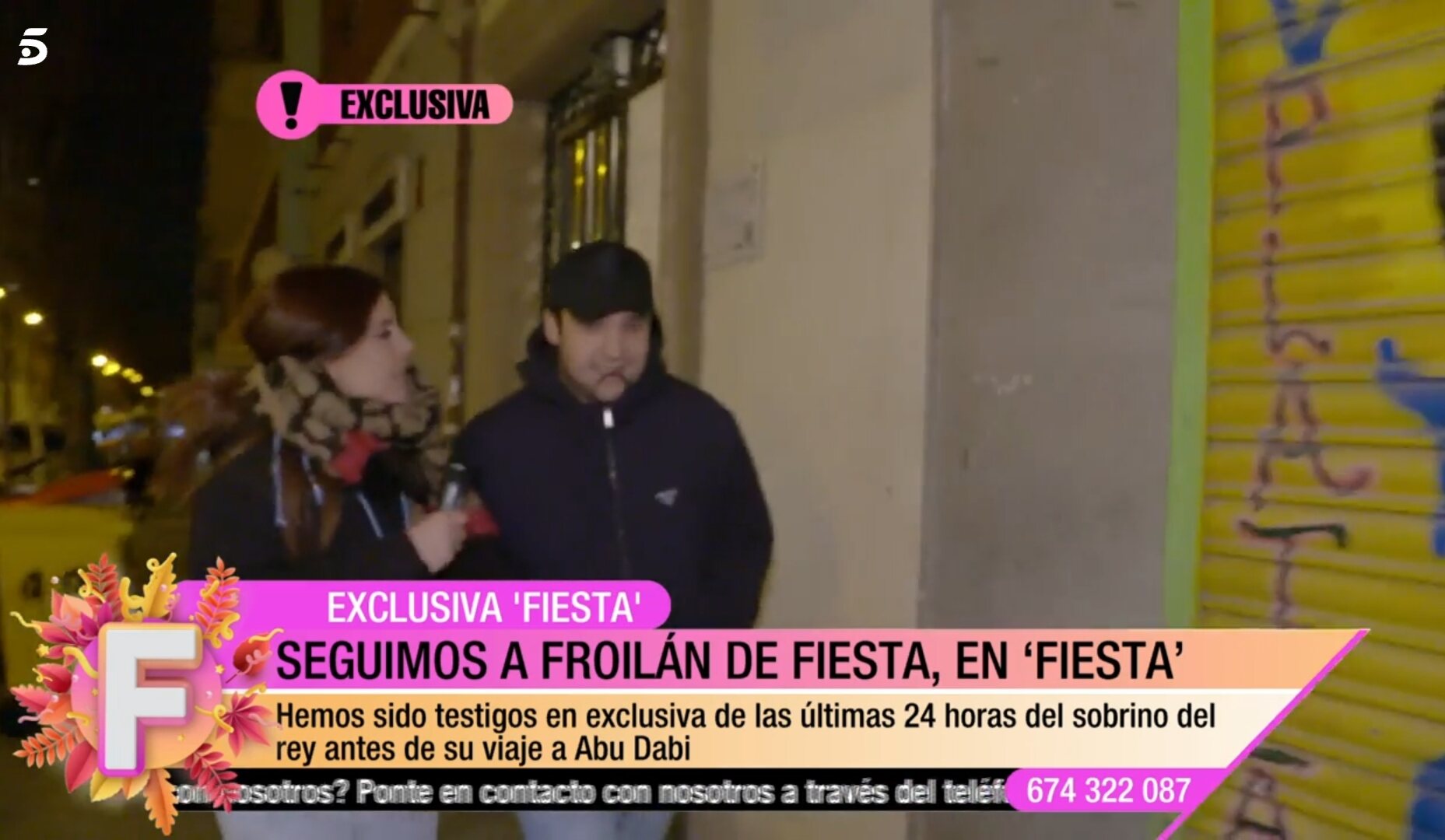 Froilan al salir de la casa / Foto: Telecinco.es