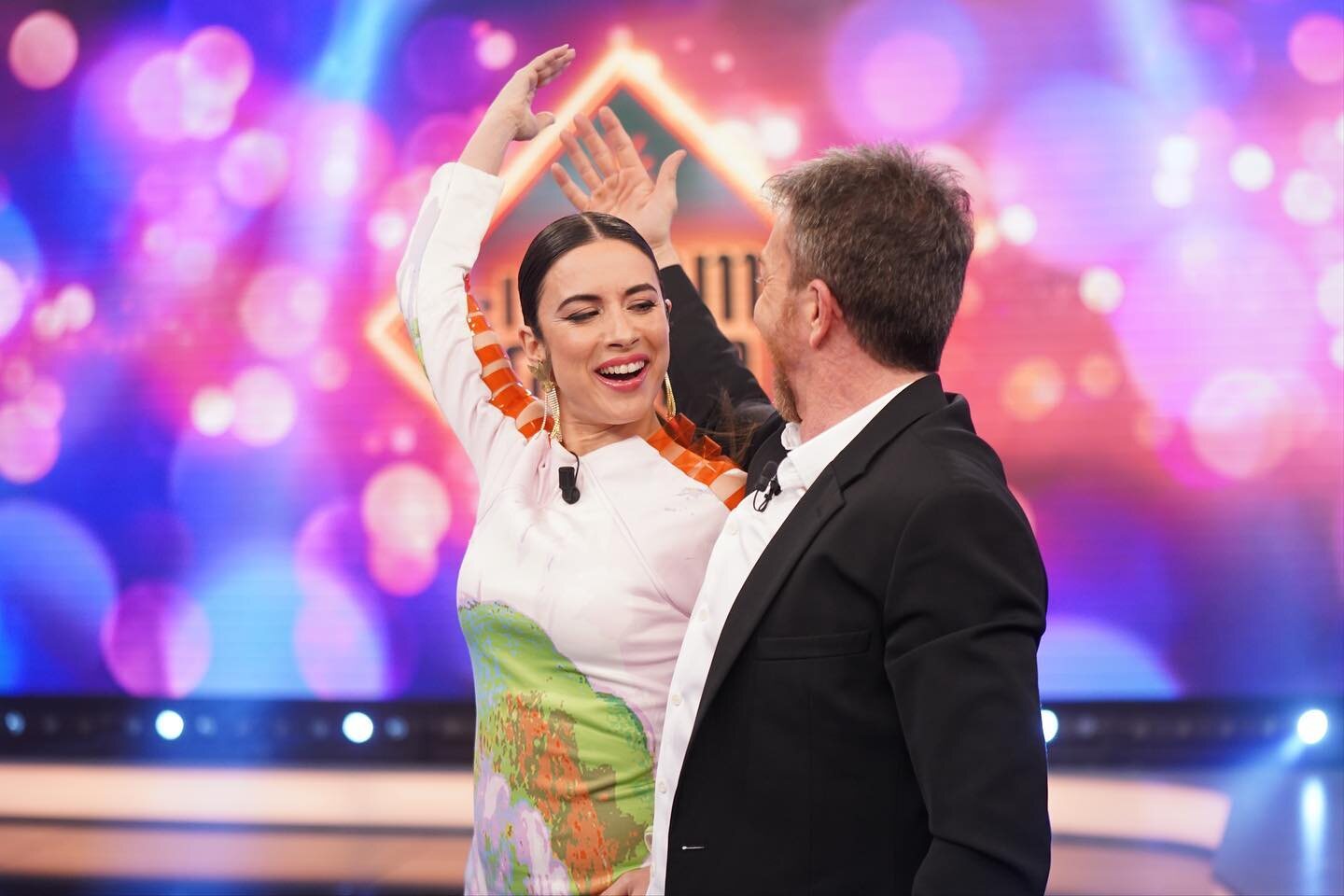 Blanca Paloma bailando con Pablo Motos en 'El Hormiguero'/ Foto: Antena 3