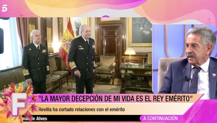El Rey emérito es la mayor decepción de Miguel Ángel Revilla/ Foto: Telecinco