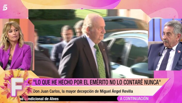 Miguel Ángel Revilla habla sobre Juan Carlos de Borbón en 'Fiesta'/ Foto: Telecinco
