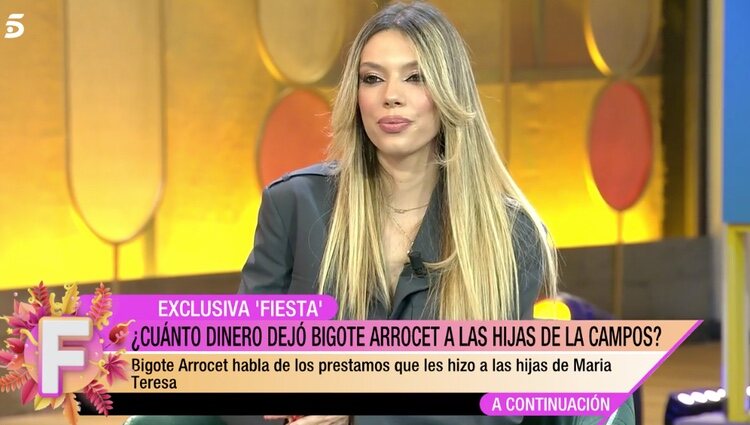 Alejandra Rubio le contesta a Bigote Arrocet/ Foto: Telecinco