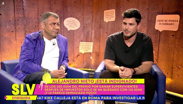 Jorge Javier Vázquez reprocha a Alejandro Nieto sus palabras | Foto: Telecinco