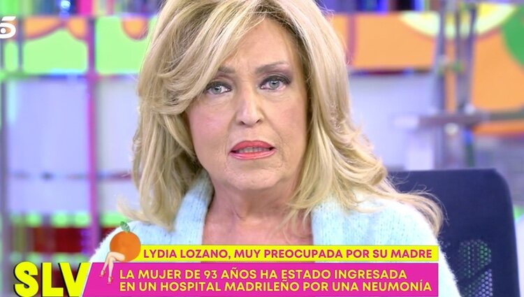 Lydia Lozano, enfadada con la situación | Foto. telecinco.es