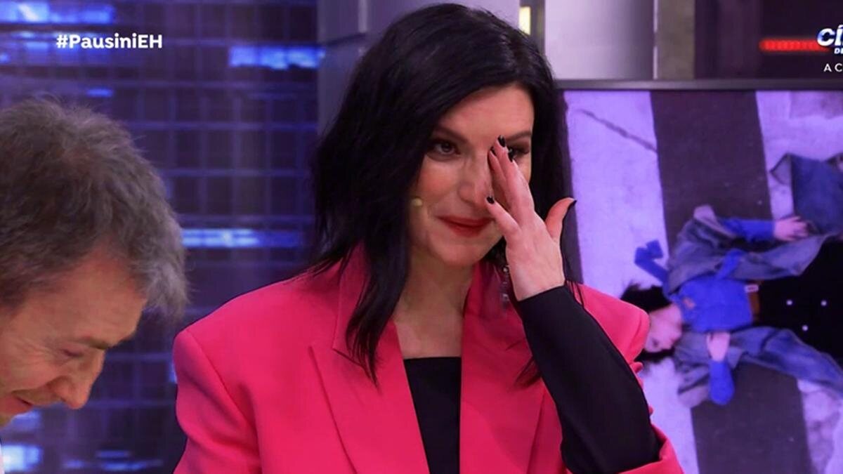 Laura Pausini llorando en 'El Hormiguero'/ Foto: Antena 3