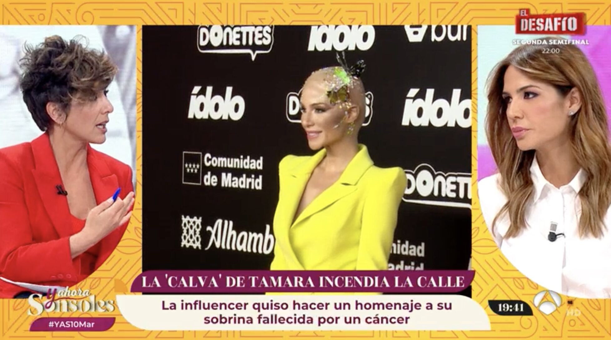 Tamara Gorro reaparece afectada por las críticas de su look | Foto: Antena3.com