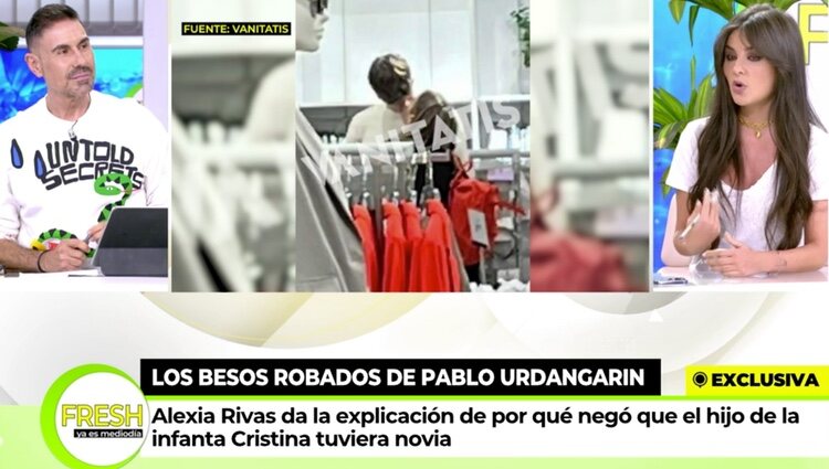 Pablo Urdangarin se besa con una chica en una tienda | Foto: 'Ya es mediodía'