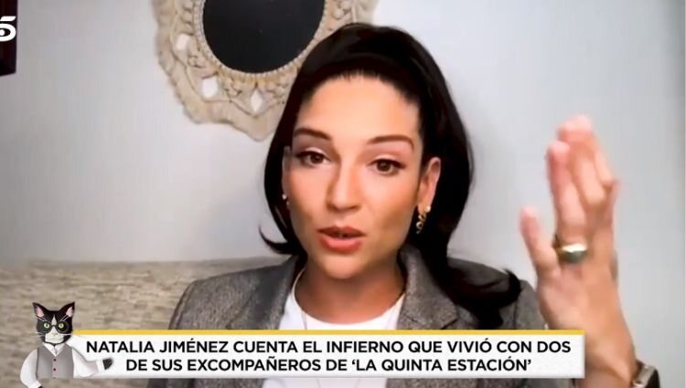 Natalia Jiménez opina en 'Socialité' sobre sus excompañeros de La Quinta Estación/ Foto: Telecinco