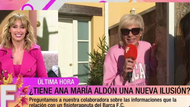 Ana María Aldón entra en directo a 'Fiesta' para aclarar la información/ Foto: Telecinco