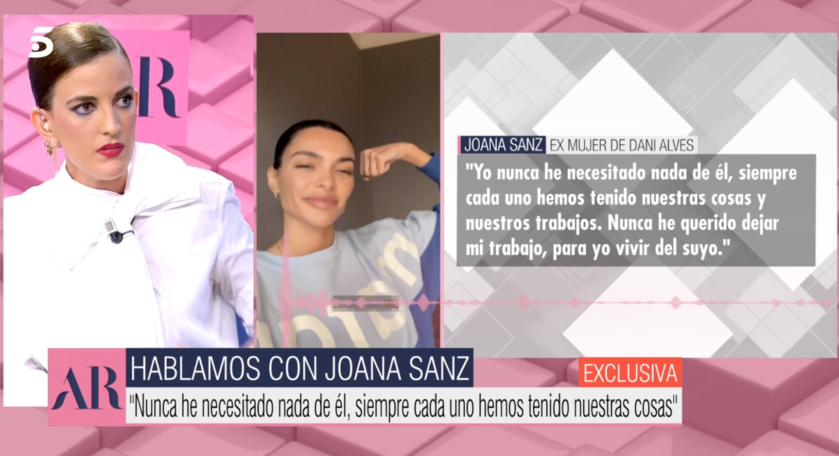 Joana Sanz ha hablado con el programa para aclarar ciertas informaciones | Foto: Telecinco.es