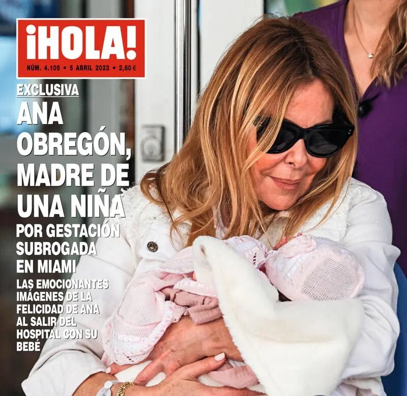 Ana Obregón se ha convertido en madre de una niña por gestación subrogada a los 68 años