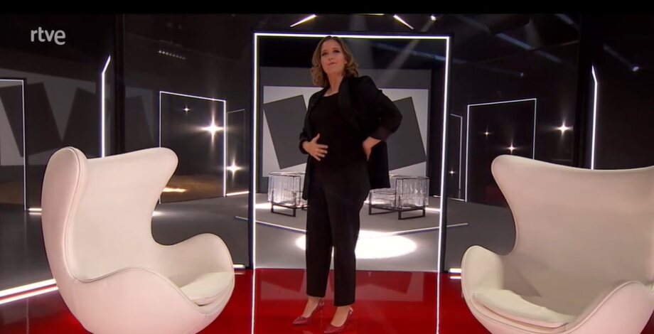 María Casado en el último programa de 'Las tres puertas'/ Foto: RTVE