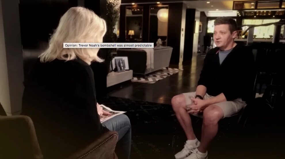 Jeremy Renner concede su primera entrevista tras su duro accidente