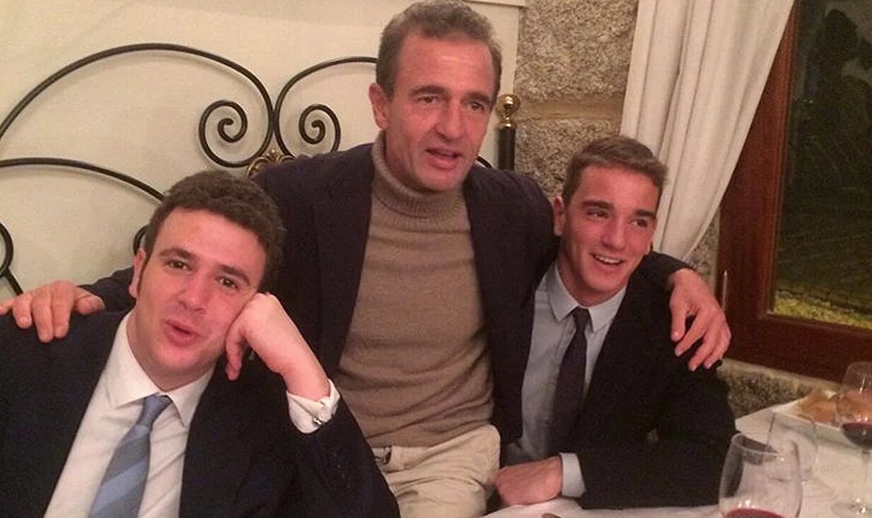 Alessandro Lequio con sus hijos Clemente y Aless/ Foto: Instagram