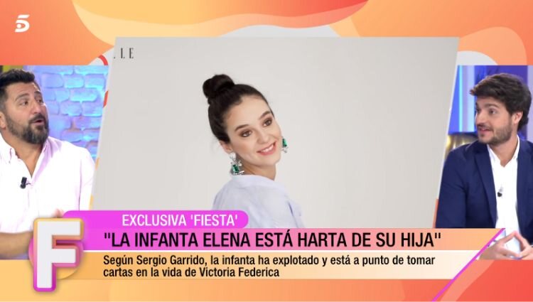 El programa 'Fiesta' comparte la intención que la Infanta Elena tiene sobre el futuro de Victoria Federica/ Foto: Telecinco