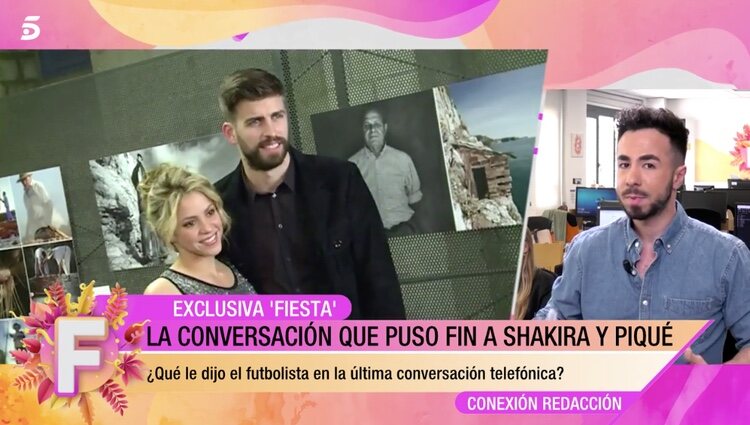 El programa 'Fiesta' cuenta cómo fue la conversación entre Shakira y Piqué/ Foto: Telecinco