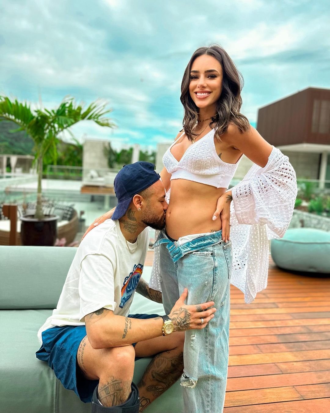 Neymar y Bruna Biancardi felices con la noticia del embarazo/ Foto: Instagram